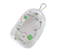 Dustproof Travel Friendly Collectibles Bag with Clear Display Window Secure Zipper and Portable Keychain Hook Dustproof Collectibles Case