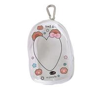 Dustproof Travel Friendly Collectibles Bag with Clear Display Window Secure Zipper and Portable Keychain Hook Dustproof Collectibles Case