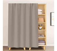 Dustproof Wardrobe Privacy Curtain - Soft Washable Fabric Drapes for Closet Shelves, Ideal for Kitchen, Shoe Cabinet & Washing Machine - Stylish Shade Solution