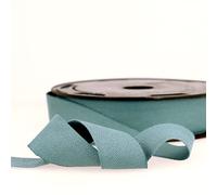 Dusty Blue 5m 100% Cotton Twill Tape - Soft Flexible Tape for Binding, Edging, Bunting, Aprons & Crafts - 14mm Wide - Packaged Length, No Joins - Giddy Square