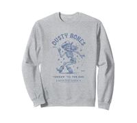 Dusty Boots Dancing Skeleton Cowboy Hat Western Sweatshirt