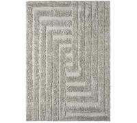 Dusty Deco - Shaggy Labyrinth Wool Rug 250x350 cm, Grey - Grey
