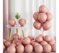 Dusty Pink Balloons - 5 Inch, Pack of 50 Retro Latex Balloons for Birthday, Wedding, Baby Shower, Anniversaries, Valentine's Day Party Decorations