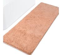 Dusty Pink Bathroom Runner Rugs 24"x72" Non Slip,Thick Chenille Long Bath Mat,Absorbent and Washable Extra Large Rug for Bathroom Floor,Tub,Shower and Sink