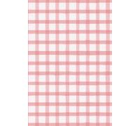Dusty Pink Gingham Hardcover Journal | Faded Carnation · 300 Pages · 6x9: Watercolour Hardcover Notebook for Women · Journaling Writing and Gifting · Sunday Check Collection | Dear Ines Studio