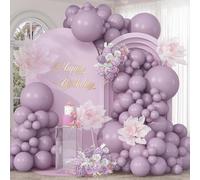 Dusty Purple Balloons Arch Taro Purple Balloons Garland Retro Lavender Lilac Balloon Different Sizes Helium Latex Balloon Boho Birthday Party Decoration Wildflower Bridal Baby Shower Wedding