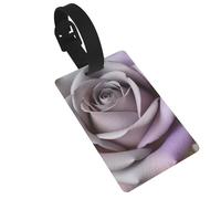 Dusty Rose Fade Luggage Tags for Suitcases - Durable PVC ID Tags with Detachable Straps for Travel, Backpack, Golf Bag, Anti-Loss