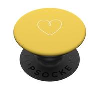 Dusty Rose Hand Drawn Heart Minimalist Feminine PopSockets Adhesive PopGrip