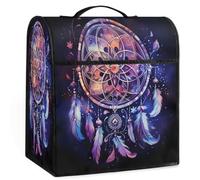 Dusviba Cosmic Starry Sky Dream Catcher Dust Cover for Mixer Coffee Machine, Waterproof Polyester Kitchen Appliance Cover with Handle & Storage Pockets, Protective Dustproof Cover 14.6x11.2x17 In