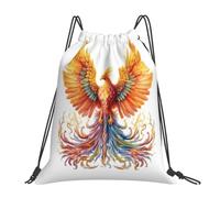 Dusviba Ethnic Colorful phoenix Drawstring Backpack