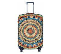 Dusviba Ethnic Mandala Print Elastic Luggage Cover Suitcase Protector, Anti-Scratch Stretchy Washable Dustproof Travel Suitcase Cover Fits 25"-28" Luggage