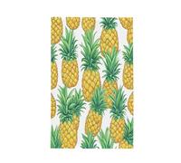 Dusviba Summer Fruit Pineapples Waffle Kitchen Towels Microfiber Dish Towels Super Absorbent Quick Dry Kitchen Dish Cloths Soft Lint Free Cleaning Towels With Hanging Loop 41x66 cm