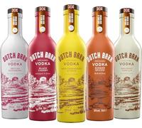 Dutch Barn Vodka Full Flavour Collection | 5x70cl Bottles | Cherry, Ginger, Raspberry, Vanilla & Citrus | Made from British Apples & Infused with Real Ingredients | Co-owned By Ricky Gervais