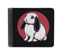 Dutch Bunny Rabbit Bifold Wallet PU Leather Pocket Wallet Slim Purse for Women Men Gifts