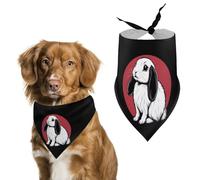 Dutch Bunny Rabbit Dog Bandana Adjustable Pet Scarf Bib Cute Triangle Handkerchief for Dogs Cats Gifts