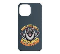 Dutch Cartoon Pet Dog Breed Today I feel like a Keeshond Case for iPhone 13 Pro Max