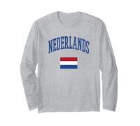 Dutch Culture Netherlands Flag Graphic Long Sleeve T-Shirt