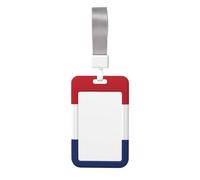 Dutch Flag Card Badge Holder. Durable Abs Material, Clear Id Display, Suitable for Office, Event, Meeting, Easy Identification.