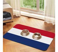 Dutch Flag Durable Pet Absorbent Tablecloth Non-Slip Dining Pad For Dog Cat Food Water Bowls Feeder Mat
