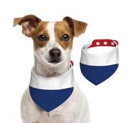 Dutch Flag Pet Scarf Dog Bandanas Spring Summer Soft Cotton Puppy Scarfs Adjustable Accessories for Small Medium Large Girl Boy Pup Medium