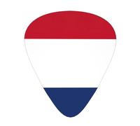 Dutch flag print Celluloid Guitar Plectrums for Acoustic Guitar Bass,Guitar Picks with Organizer Box