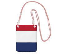 Dutch Flag Print Crossbody Bag For Women, Shoulder Bag Purse, Travel Sport Mini Phone Bag, Phone Wallet