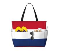 Dutch Flag Print Large Capacity Travel Bag For Women Beach Tote Bags Duffle Bag,For Travel Gym Vacation
