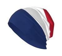 Dutch Flag Print Skull Cap Beanie for Men Beanie Hats Skull Caps for Running Cycling Outdoor Activities Black