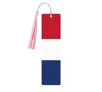 Dutch Flag Print Wood Bookmark for Women Men,with Tassels Reading Bookmarks for Book Lovers,Gifts