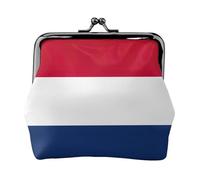 Dutch Flag Printing Small Travel Kit Wallet, Compact Pouch For Camping Adventures And Fishing Trips, Black, One size