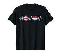 Dutch heritage UK Netherlands British Flag Dutch Flag T-Shirt