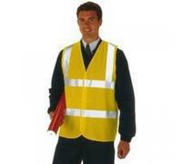 Dutch Home Label Signs & Labels 801123 Proforce High Visibility 2-Band Waistcoat, X-Large, Yellow