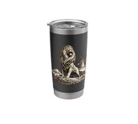 Dutch Lion Windmill Vintage Etching Style Netherlands Pride Stainless Steel Insulated Tumbler