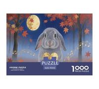 Dutch Lop Rabbit 1000 Pieces Animal Jigsaw Puzzle Adults Fun Education Game Toy Intellectual Game Stress Relief Decoration Relaxation And Intelligence 70x50cm/1000pcs