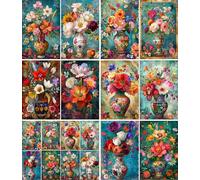 Dutch Masters Rice Paper, 20 x 26,6cm (6pc) - 6 Designs for Scrapbooking Cards Crafts, Decoupage by CRAFT KREATIVELY