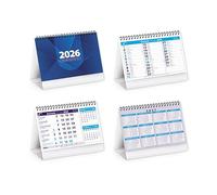 Dutch Office Desk Calendar 2026 Saints and Moons International Holidays cm19 x 45 cm (Blue Midi Table)