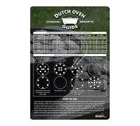 Dutch Oven Charcoal Briquettes Magnetic Cheat Sheet/Briquette Temperature Conversion Chart - The Perfect Fridge Magnet