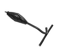 Dutch Oven Lid Lifter Cast Iron Spiral Handle Black Finish Long Service Life Pot Accessories Kitchen Camping Hiking