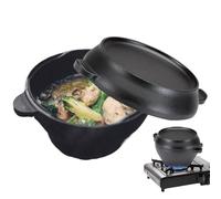 Dutch Oven Pot - Round Cast Iron Cooking Pot, High Performance Bread Baking Cooker, Versatile Ceiling Pots, Double Handle, Heat Retaining Cookware, Ideal for Kitchen Use and Professional