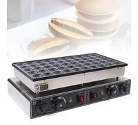 Dutch Pancake Baker Maker,Mini Pancake Baker Gas 50 Holes Sandwich Cake Commercial Biscuit Dutch Poffertjes Grills Waffle Maker