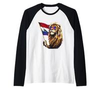 Dutch Pride Lion Dutch Roots Netherland Flag Nederland Raglan Baseball Tee