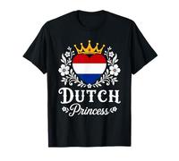 Dutch Princess Netherlands Flag Proud Dutch Girl T-Shirt