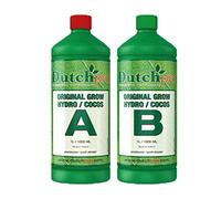 Dutch Pro Hydro Coco Grow A + B Base Nutrient Hard Water (1 Litre)