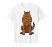 Dutch Shepherd Dog Costume Halloween Breed Design Value Graphic T-Shirt, Men, White, L