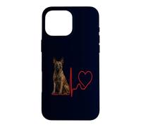 Dutch Shepherd Dog Heartbeat EKG Canine Rescue Case for iPhone 16 Pro Max