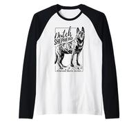 Dutch Shepherd Dog Raglan Baseball Tee