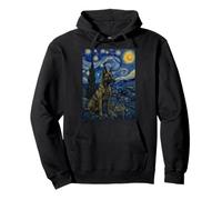 Dutch Shepherd Dog Van Gogh Starry Night Pullover Hoodie