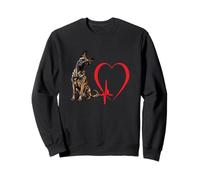 Dutch Shepherd Heartbeat EKG Funny Dog Owner Art Sweatshirt