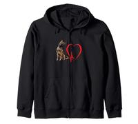 Dutch Shepherd Heartbeat EKG Funny Dog Owner Art Zip Hoodie