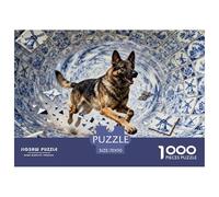 Dutch Shepherd Jigsaw Puzzle Waterproof 1000 Piece Puzzles for Adults Fun Educational Games